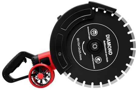 FUROMG Cortador de pavimentos con disco de corte de diamante de 410 mm, profundidad de corte de 4000 W, 220 V