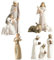Set Presepe Scena della Natività in Resina con Figure della Sacra Famiglia - Decorazione Natalizia