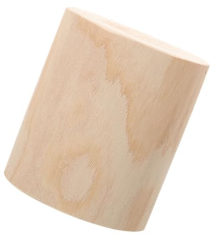 POPETPOP Clôture en Bois Pot De Fleurs Décoratif Pot De Plante De Souche d'arbre Pots De Plantes Rustiques Bougeoirs De Pilier Pot Succulent Tabouret De Souche d'arbre Godet De Souche Beige