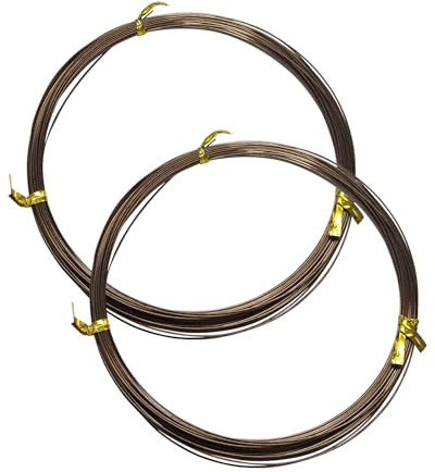 Eupheng Bite Protection Single Strand Stainless Steel Leader Wire, 30lb-150lb, Bright or Brown Finish Fishing Leader Making Wire for Toothy Fish