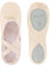 tanzmuster Ballettschuhe Mädchen - Charlie - Geteilte Ledersohle - Sandfarben Größe 27- Ballettschläppchen für Kinder - rosa beige Tanzschuhe fürs Ballett