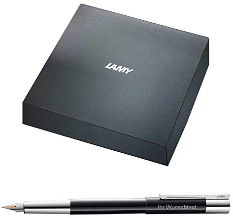 Lamy Füllhalter scala Modell 79, Feder F, pianoblack, inkl. Laser-Gravur