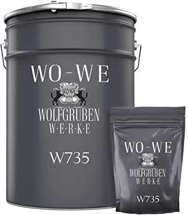 WO-WE 2K Epoxidharz Balkonfarbe Terrassenfarbe Beschichtung Lichtgrau wie RAL 7035-5Kg