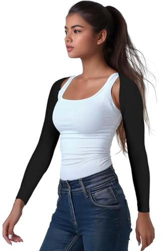OutdoorEssentials Arm Sleeves for Women - Golf UV Shawl with Sleeves - Workout Shrug Bolero - Arm Tights for Sun Protection