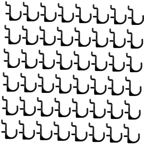 Mobestech 50 ganchos portaobjetos surtidos de ganchos para Pegboard j portaherramientas para paneles perforados gancho de taller ganchos pared a clavijero oficina plástico titular almacenamiento