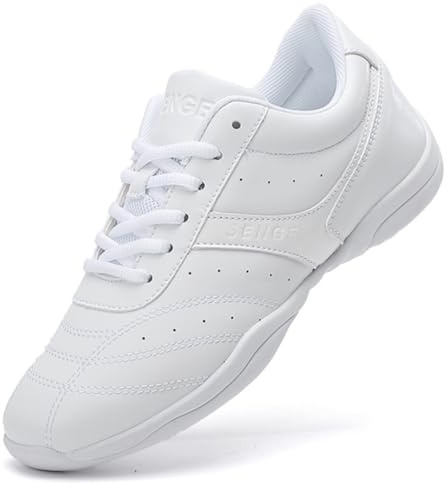 GlideMoves Zapatos Blancos de porristas Mujer, Talla EU 39