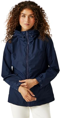 Regatta dam Regatta Women's Navassa Waterproof Jacket Regatta Navassa, regnrock med huva för kvinnor med hel dragkedja
