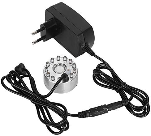 Generador De Niebla Ultrasonico Para Fuentes Con 12 Luces LED Decorativo Para Estanques Peceras Y Jardines Fuente De Agua Con Nebulizador