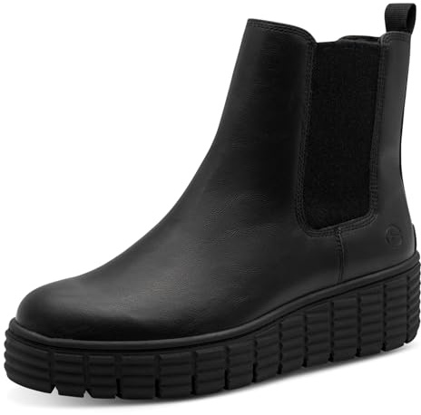 Tamaris Femme Damen Chelsea 1-25848-45 Bottine, Noir Mat, 42 EU