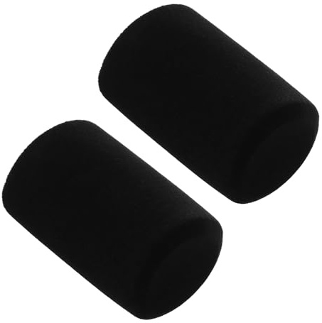MINAOLULUS 2 Piezas Funda Antisalpicaduras para Micrófono Modelo K688, Filtro de Esponja Negra Flocada Lavable, Protector Antiviento y Filtro Antipop para Micrófono de Grabación en Estudio y