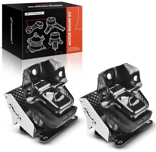 A-Premium 2Pcs Left Right Engine Motor Mount with Heat Shield Compatible with Chevrolet Avalanche Silverado Suburban Tahoe & GMC Sierra Yukon & Cadillac Escalade 2007-2014, Replace# 15854941, 15837373