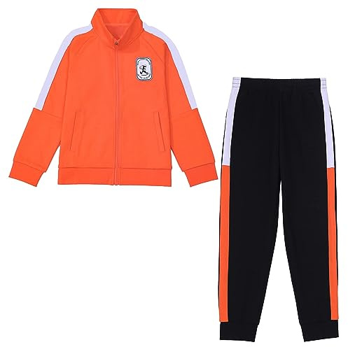 Kids Boys Tracksuit- 2Pcs Outfits Boys Sports Jogging Suit Sweatsuit Jacket & Pants Sweatpants Activewear Set for 4-15 Years