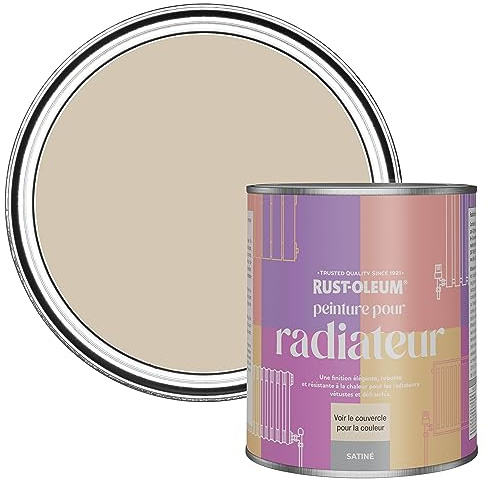 Rust-Oleum Beige Heat Resistant Radiator Paint in Satin Finish - Butterscotch 750ml