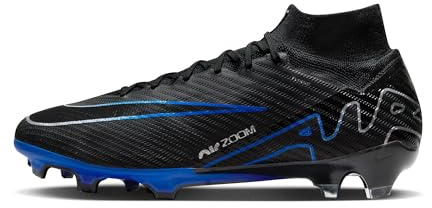 Nike Men's Zoom Superfly 9 Elite Fg Soccer Shoe, Black Chrome Hyper Royal, 6 UK