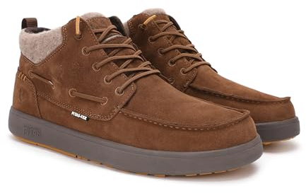 WALK IN PITAS | KENT | Stivali casual da uomo | Stivaletti in pelle| Scarpa urbani | Mocassini | Nautiche invernali | Sneakers Casual | Calzatura Senza lacci | Calzature Walkinpitas | Camel | 44