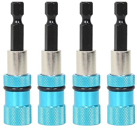 Joyan 4 Trockenbau Bit Bithalter 1/4-Zoll, Sechskantschaft Schnellwechsler Magnetisch Bit Halter Halterung, Schraubendreher Set, Schraubtiefeneinstellung, Schraubvorsatz