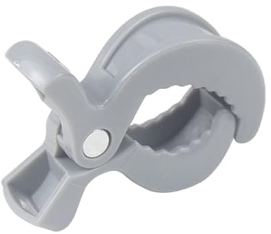 Milageto Clip para Cochecito de bebé, Clip de Juguete para Cochecito, Abrazadera para Manta Universal portátil de 3,07 Pulgadas, Pinza para Cochecito para, Gris