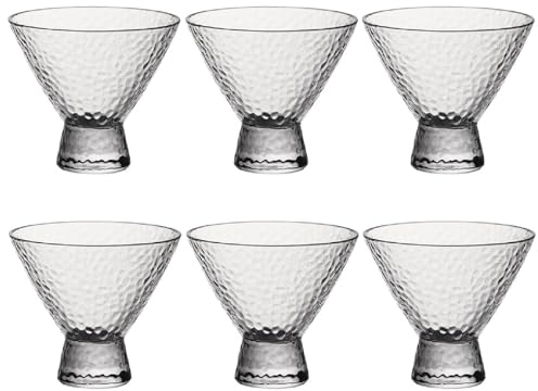 Bafnsiji Tazas de Helado de Vidrio, Copas de cóctel de Martini, Cuencos de Postre con Patas, Cuencos de Postre de Vidrio de Cocina, Batido de Helado Sundae Platos Bowls, Pies Postre Sundae cócteles,D