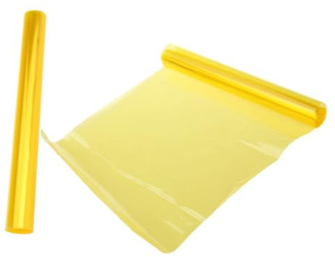 TOPPERFUN 2rollen Headlight Tint Film Gelbe Folie Für Scheinwerfer Und Nebelscheinwerfer Dreilagige Schutzfolie Für Auto-rückleuchten Und Individuelle Gestaltung