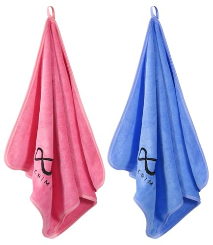 INFICRIME 2 Pack Microfiber Gym Towels, 380 GSM 15x31 Bigger Size Super Soft Quick-Drying Towels for Workout, Yoga, Fitness, Sports, Sweat Absorbent & Lightweight