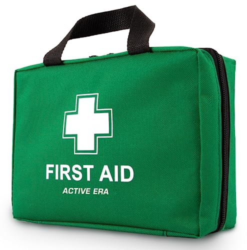 90 Piece Premium First Aid Kit Bag - Includes Eyewash, 2 x Cold (Ice) Packs and Emergency Blanket for Home, Office, Car, Caravan, Workplace, Travel