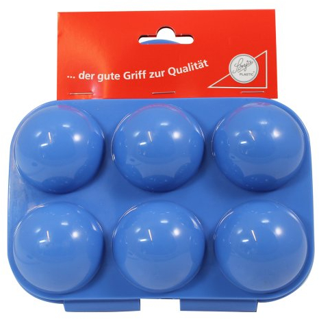 Eierträger 6-fach, pastell-blau - Sonja-PLASTIC - Made in Germany