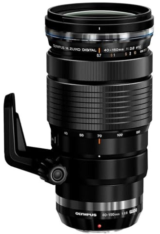 Om System M.Zuiko Digital Ed 40 à 150 mm F/2.8 Pro Objectif résistant aux intempéries avec Double autofocus VCM, Bouton de Fonction L-Fn programmable et téléconvertisseur 1,4X