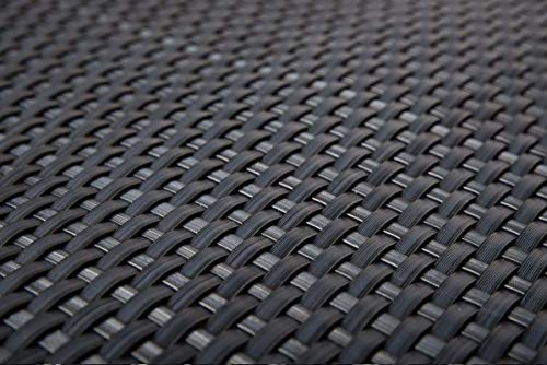 Revestimiento de poliratán para balcón, elemento de ocultación para balcón color antracita, marrón, blanco, negro, cobre, verde, al metro, cubierta para balcón, RD03 - anthrazit