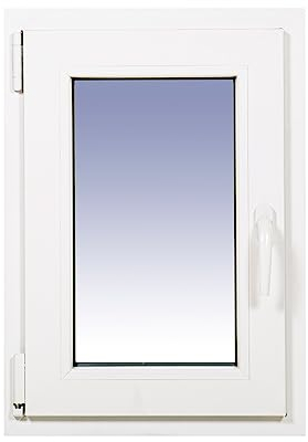 Ventanastock PVC 500x700 Practicable Oscilobatiente Izquierda 1 hoja con vidrio Carglass (Climalit Mate)