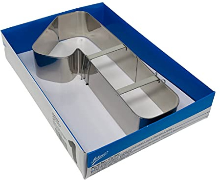 Ateco Extra Large Number 1 Cake Cutter, Silver