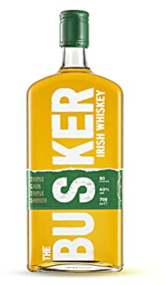 The Busker Blend - Triple Cask Triple Smooth Irish Whiskey | 70cl | 40% vol | Rich Body with Tropical Fruits and Vanilla | Gluten Free | Made at Royal Oak Distillery | Enjoy Neat or in Mixed Drinks