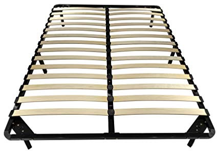 IZTOSS Sommier à Lattes 160x200CM avec Pied avec Lattes en Bois renforcé