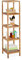 Relaxdays Badregal Walnuss, HBT 145 x 36 x 36 cm, 5 Ablagen, quadratisch, Standregal Küche, Badezimmer Regal Holz, Natur