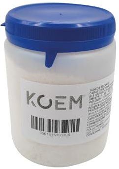 KOEM Colle en flocons extra forte végétale biodégradable pour affiches papier peint TNT sur mur bois métal fabriqué en Italie (0,250 kg)