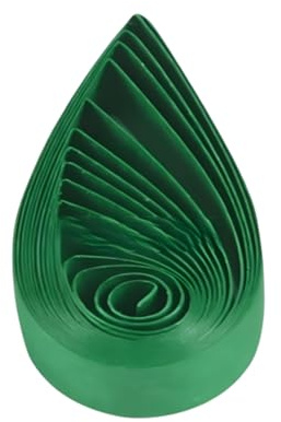 ODETOJOY Strisce di carta per quilling da 3 mm, set di 120 strisce per quilling da 0,32 cm, colore singolo con stelle per origami, fai da te, artigianato a mano (smeraldo)