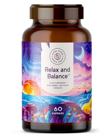 Ruhe & Ausgleich | 60 Vegane Kapseln | Entspannung mit Adaptogenen | Ashwagandha, Reishi, Schisandra, Sibirischer Ginseng, Rosenwurz | HPCL-Laborgeprüft | Alpha Foods