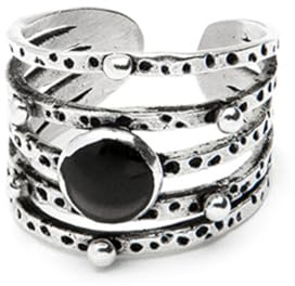 Vestopazzo anello fascia firmamento rebolabile.Placcato in argento.Nickel tested.Lavorazione artigianale.Unisex.LO82153, Taglia unica