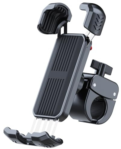 Bicycle Phone Holder - Universal Bike Phone Mount, Adjustable & Secure, Compatible with iPhone, Samsung, and All Smartphones, Easy Installation for Road Bikes, Mountain Bikes, and More