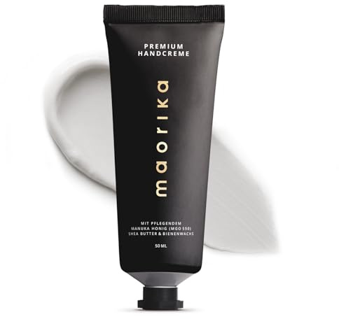 maorika Premium Hand Cream with Manuka Honey MGO 550 - Rich Care with Shea Butter & Beeswax - For Dry & Stressed Hands - 50 ml