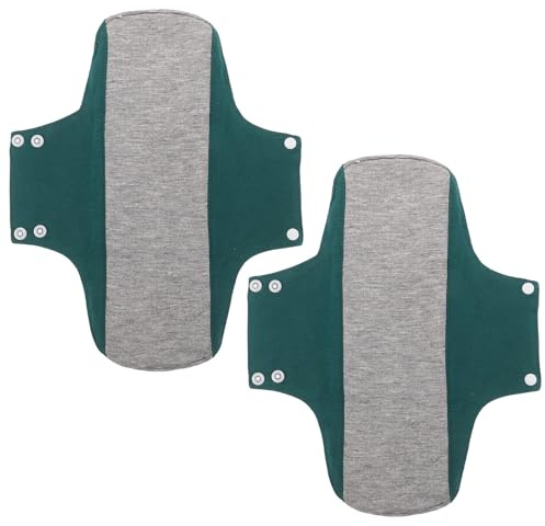 UTHCLO 2 Piezas Compresas Posparto Lavables Ultrafinas de Algodón 22X28 CM, 2 Unidades, Protección para Pérdidas de Orina, Compresas de Tela para Mamá, Absorbentes E Invisibles, Cuidado