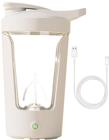 Protein Shaker Bottle - Portable Blender Cup, 6.69x3.94x3.15 inches Leak Proof Mixer, Fitnesss Mixing Cup | Electric Drink Mixer, Gym Supplement Bottle