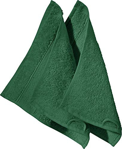 Erwin Müller Seiftuch Karlsruhe 2er- Pack 100% Baumwolle Tanne Größe 30x30 cm - extrem saugstark, leicht, flauschig weich, hautschmeichelnd (weitere Farben)