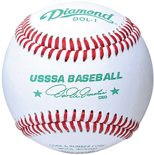 Diamond Usssa Dol-1 Leather Baseballs 12 Ball Pack