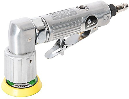 Silverline Mini Air Sander – 2 / 50mm Pneumatic Orbital Sander for Detail Sanding & Finishing (672976)