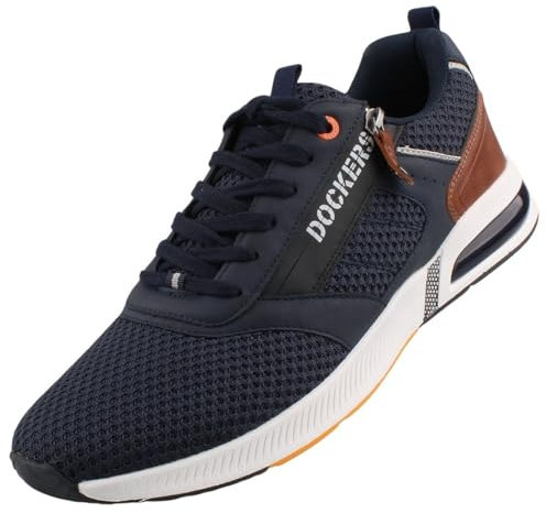 Dockers by Gerli Herren Low-Top Sneaker, Männer Halbschuhe,Turnschuhe,Laufschuhe,schnürschuhe,schnürer,Business,Freizeit,Navy,47 EU