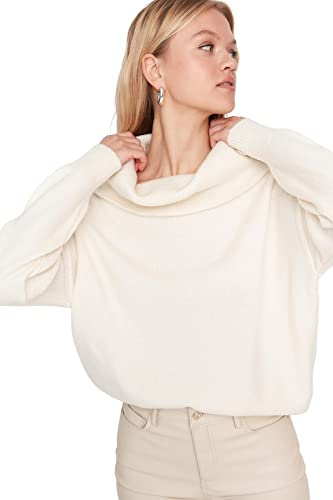 Trendyol Pull À Col Bateau Ajouré Regular Maillot de survêtement Femme (Lot de 1)