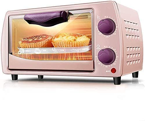 Mini horno eléctrico para el hogar, horno multifuncional para hornear, hornillo para pan, parrilla para el hogar, horno pequeño para hornear pasteles y Pizza, minihorno de 9L