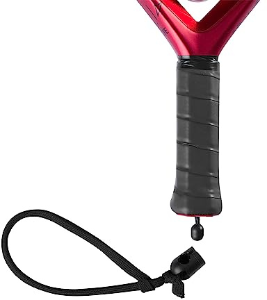 Wilson Schlaufe für Padel-Schläger, Double Braid Cinch Zipcord, Doppelte Flechtung, Austauschbar, Schwarz