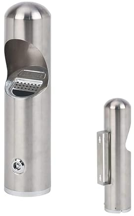 Wandaschenbecher Für Draußen, Wandaschenbecher Für Draußen, Wand-Aschenbecher Edelstahl Outdoor Zigaretten-Aschenbecher Creative Public Smokeless Ash Tray Smoking Receptacles Abschließbar