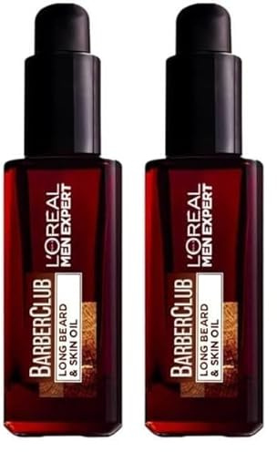 L'Oréal Paris Men Expert Skin Care Barber Club Beard Skin Oil, Cedarwood, 30 ml, Pack of 2